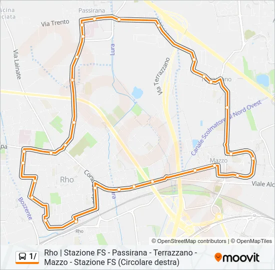 1/ Bus Line Map
