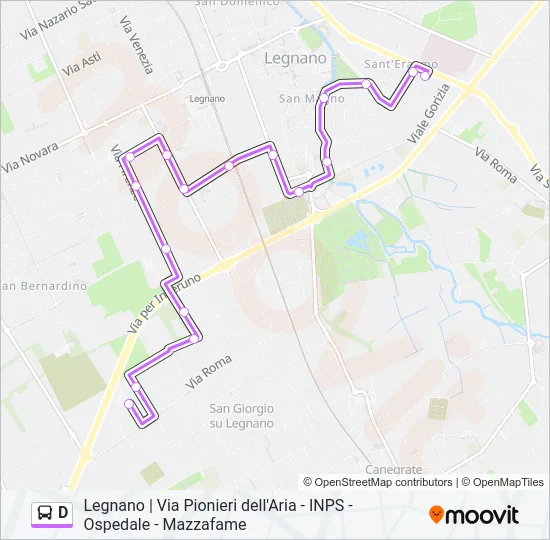 D Bus Line Map