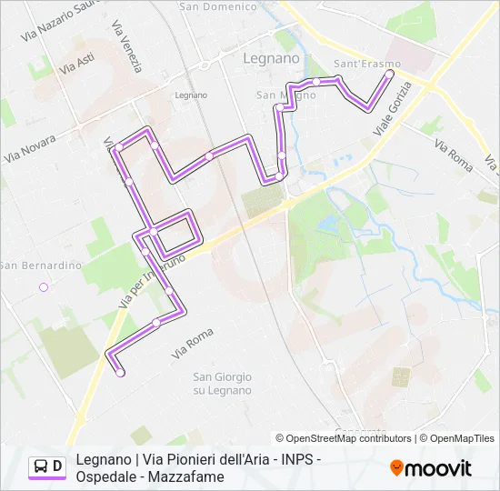 D Bus Line Map