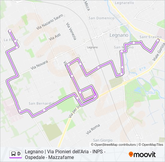 D bus Line Map