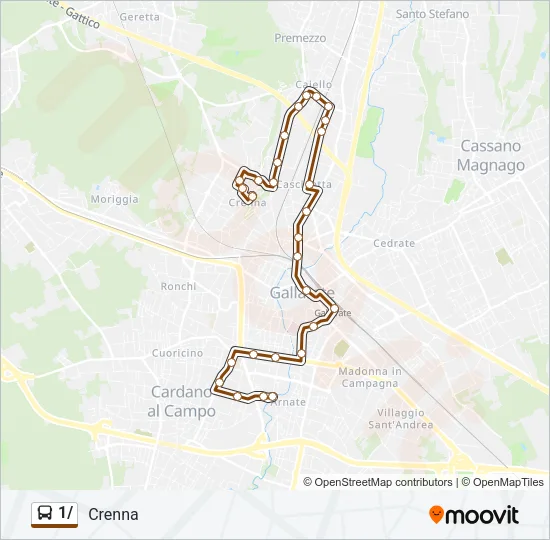 1/ Bus Line Map