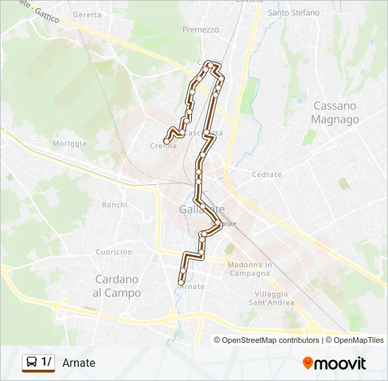 1/ Bus Line Map