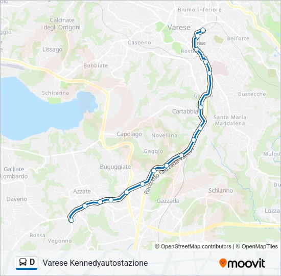 D Bus Line Map