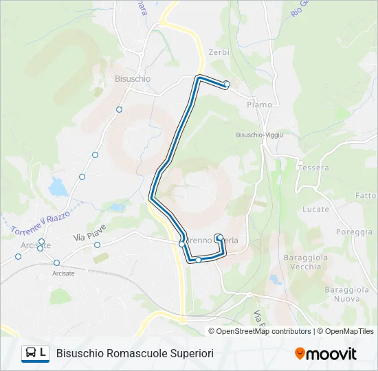 L Bus Line Map