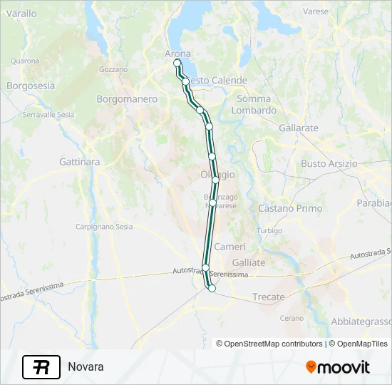 R Train Line Map