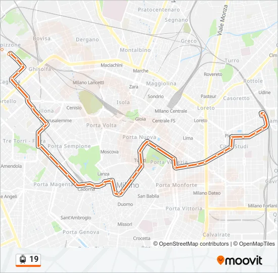 19 Light Rail Line Map