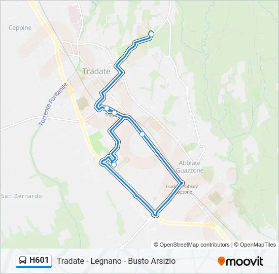 H601  Line Map