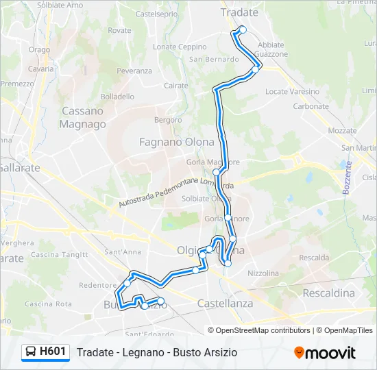 H601  Line Map
