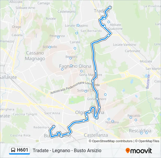 H601  Line Map
