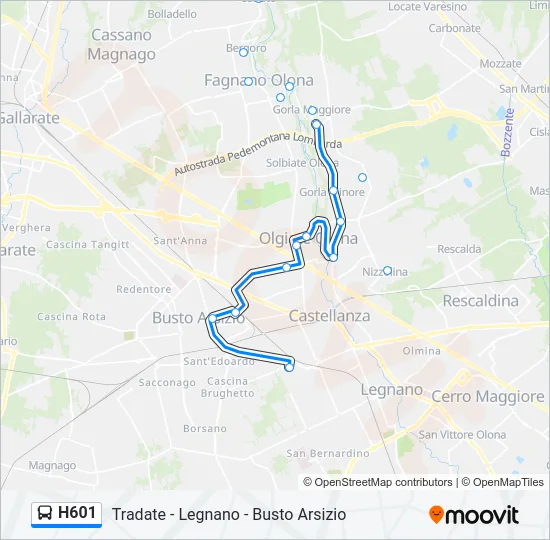 H601  Line Map