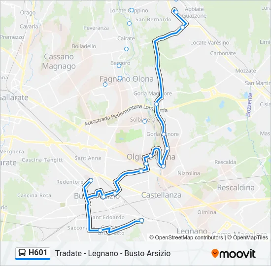 H601  Line Map