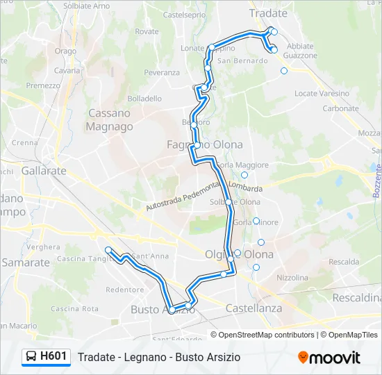 H601  Line Map
