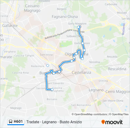 H601  Line Map