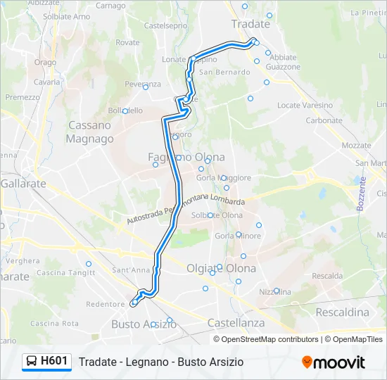 H601  Line Map