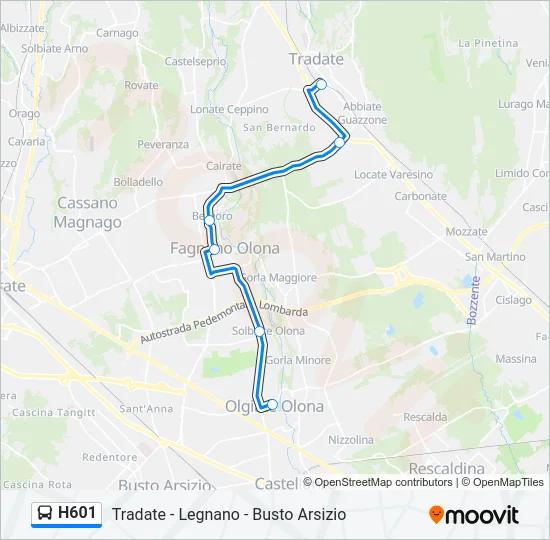 H601  Line Map