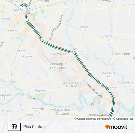 R Train Line Map