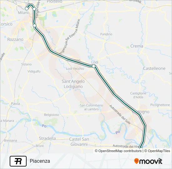 R Train Line Map