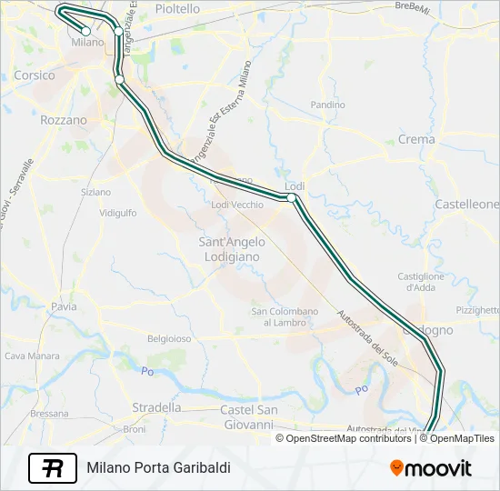 R Train Line Map