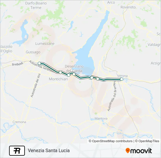 R Train Line Map
