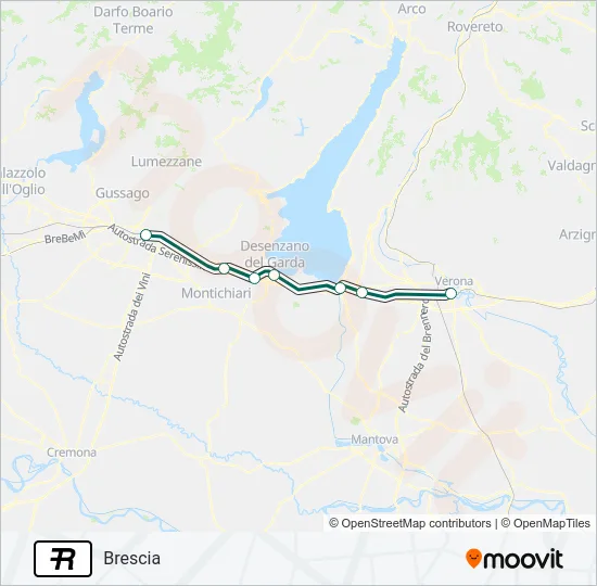 R Train Line Map