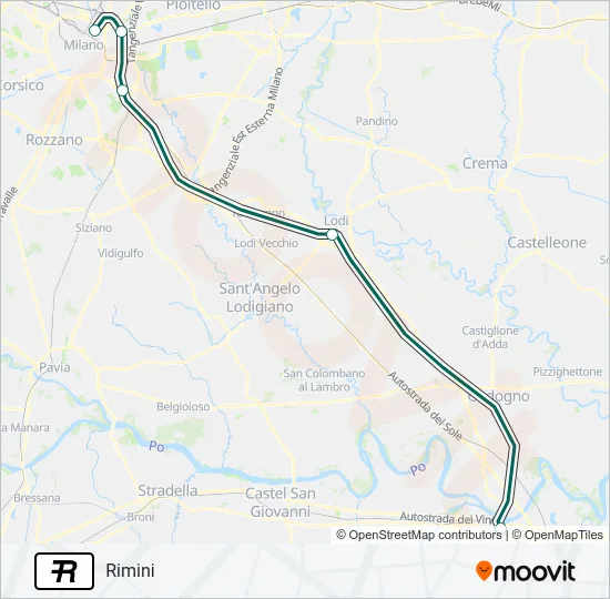 R Train Line Map
