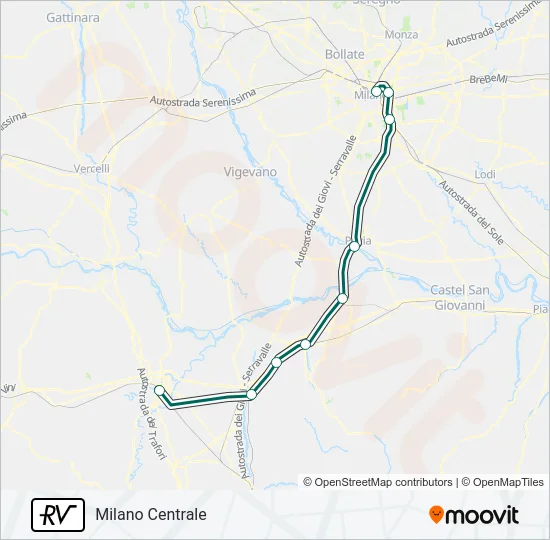 RV Train Line Map