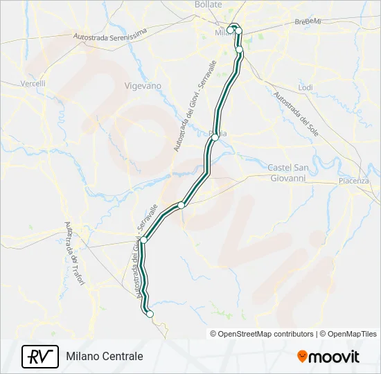 RV Train Line Map