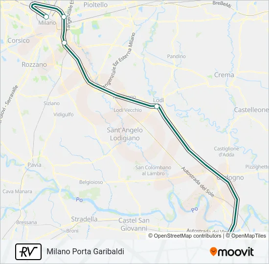 RV Train Line Map