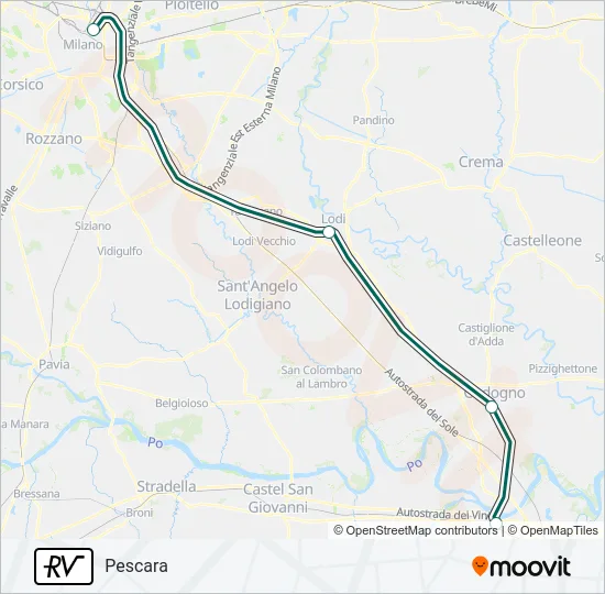 RV Train Line Map
