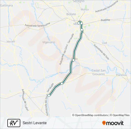 RV Train Line Map