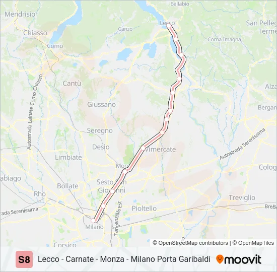 S8  Line Map