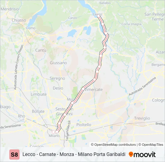 S8  Line Map