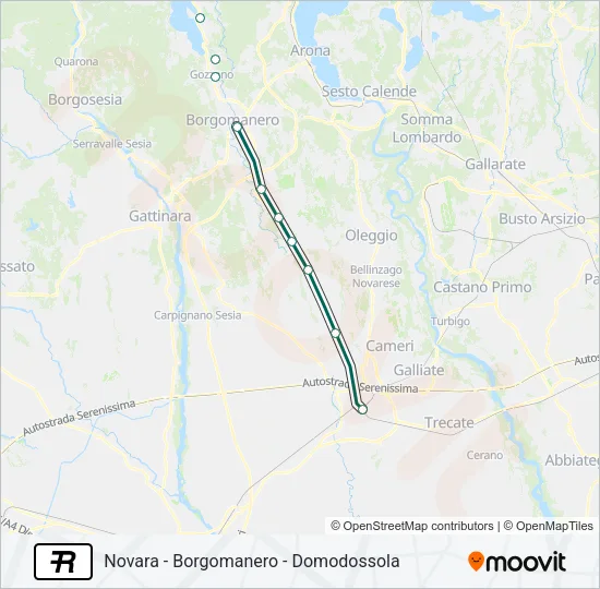 R Train Line Map