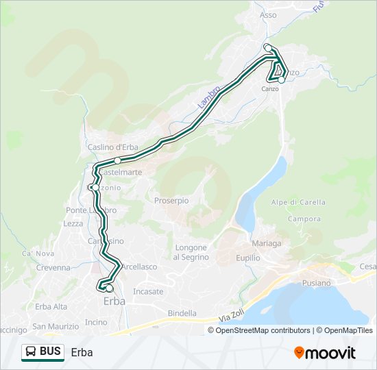 BUS  Line Map