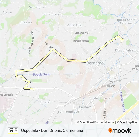 C Bus Line Map