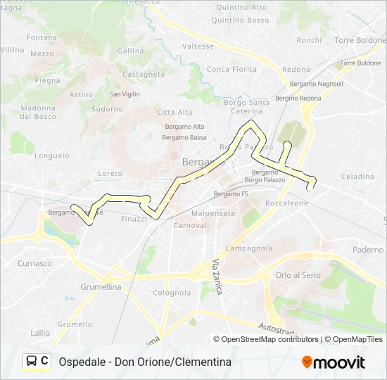 C Bus Line Map