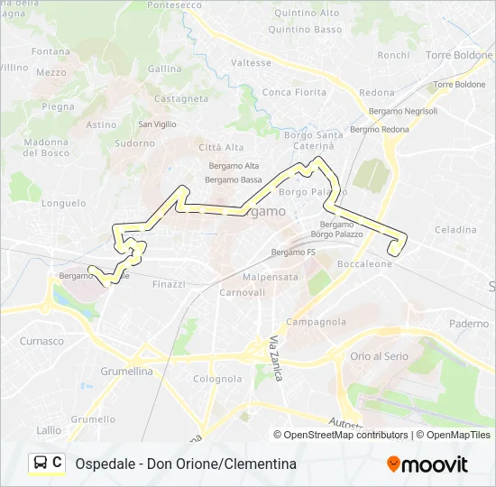 C Bus Line Map