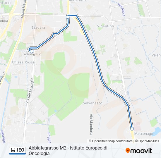 IEO bus Line Map