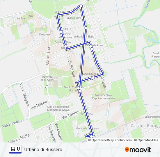 U Bus Line Map