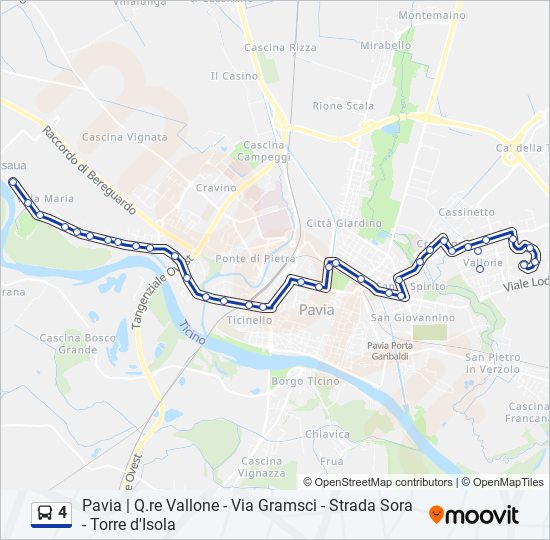 4 bus Line Map