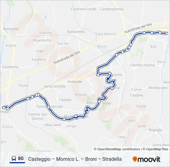 80  Line Map