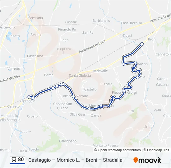 80  Line Map