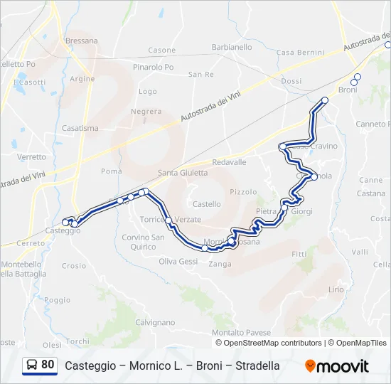 80  Line Map