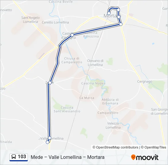 103  Line Map