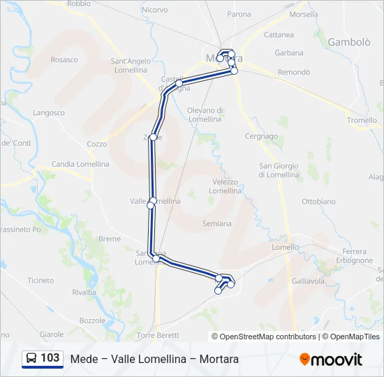 103  Line Map