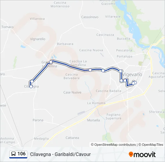 106  Line Map