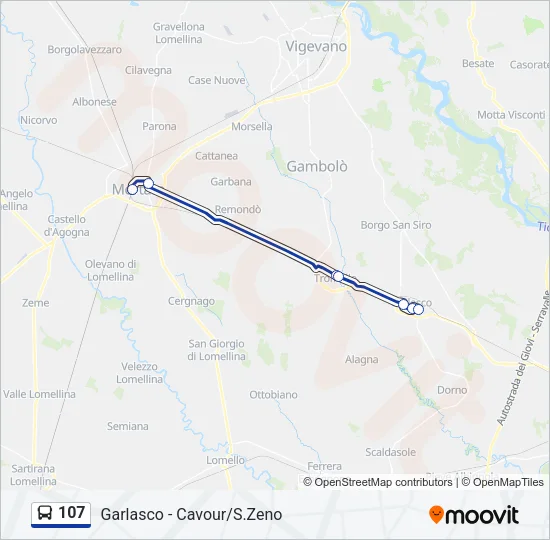 107  Line Map