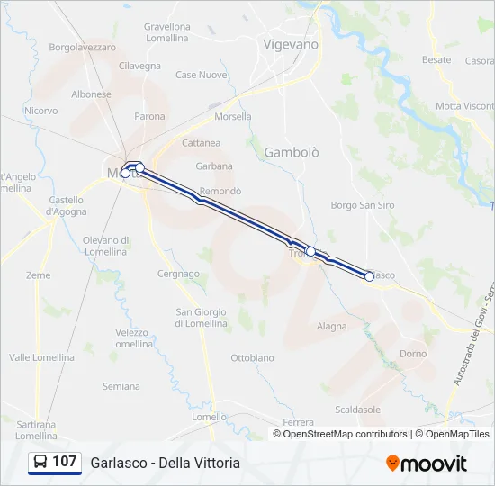 107  Line Map