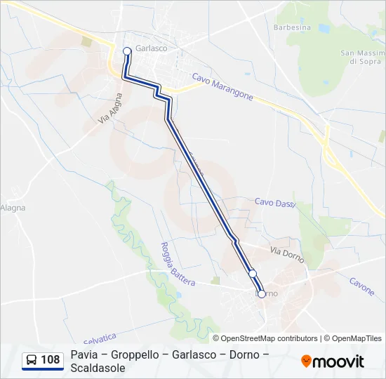 108  Line Map