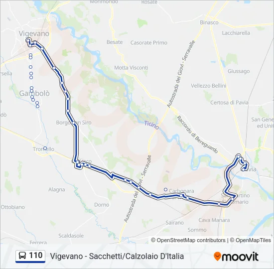 110  Line Map